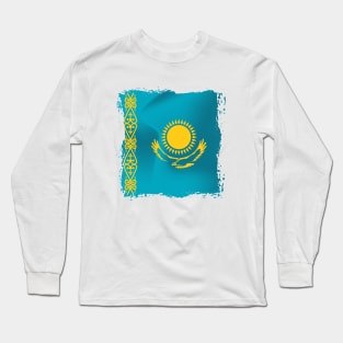 Kazakhstan Artwork Long Sleeve T-Shirt